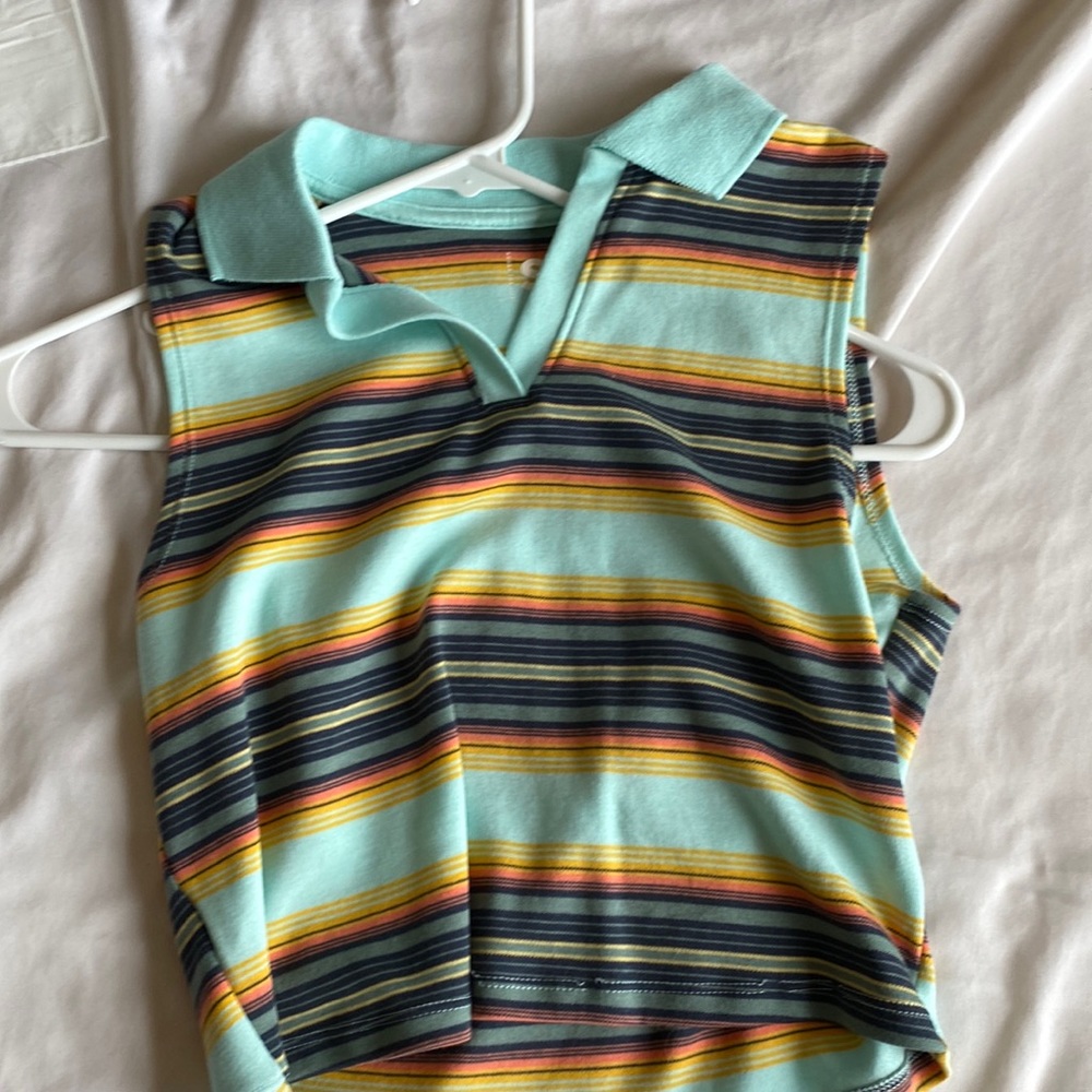 V-Neck Striped Tank top